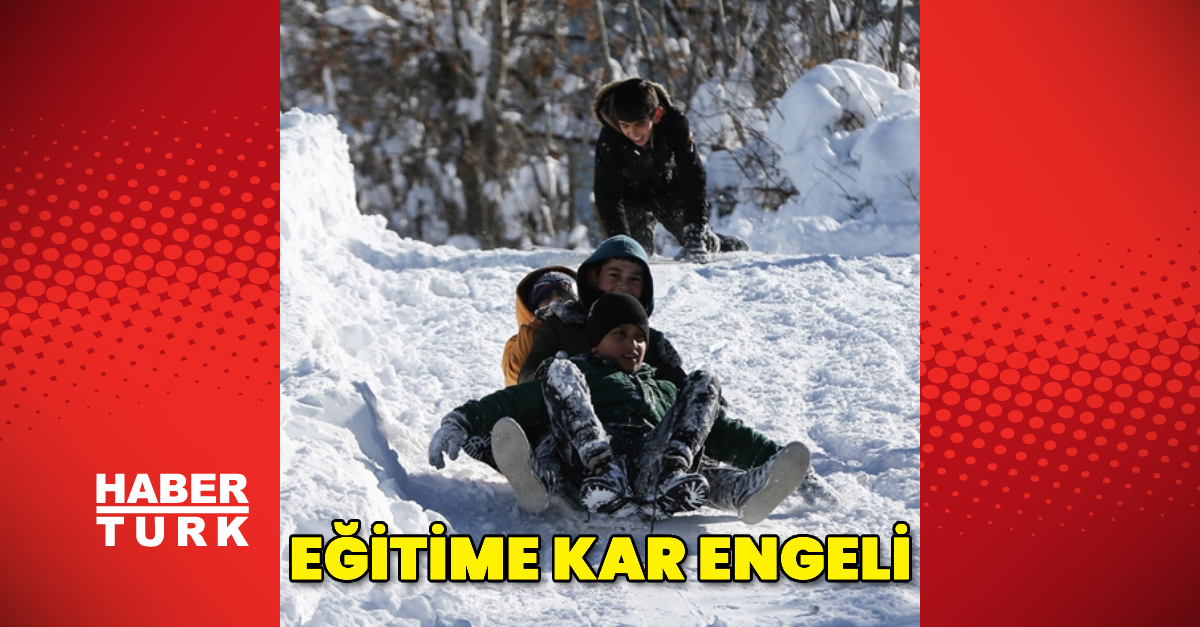 6 ilde eğitime kar engeli