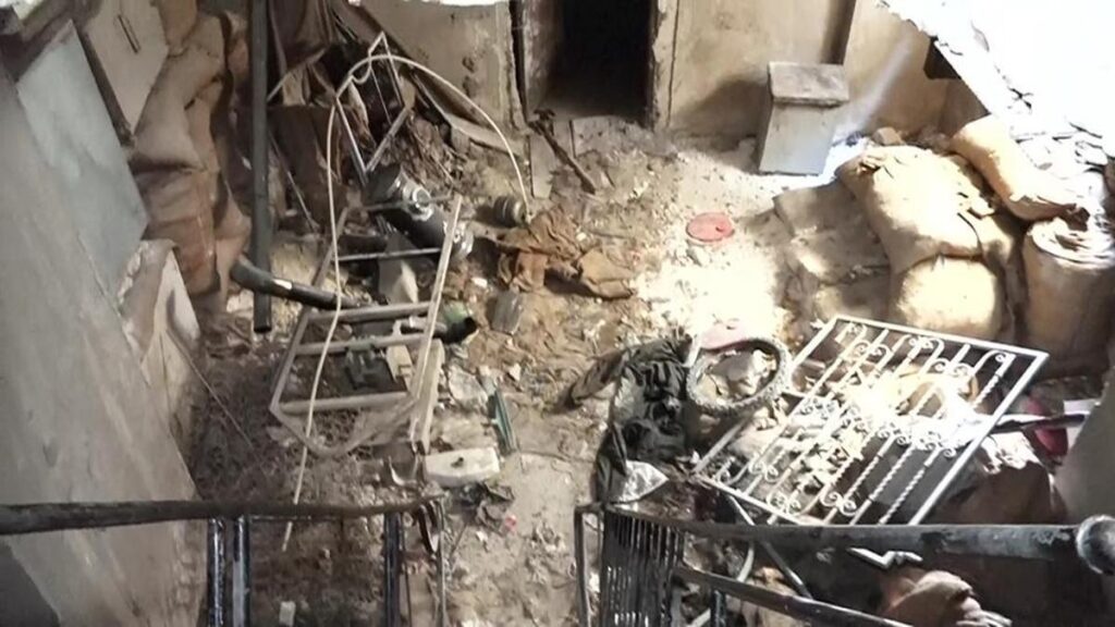 Bu görüntü sadece CNN TÜRK’te: YPG’li teröristler Halep’te hastanenin altını tünel yapmış