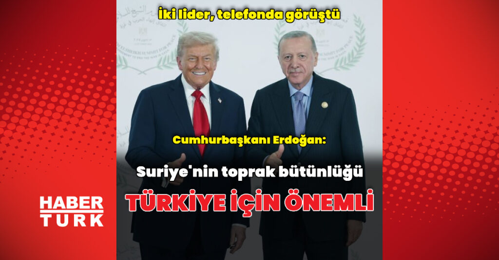 Cumhurbaşkanı Erdoğan, Donald Trump ile görüştü