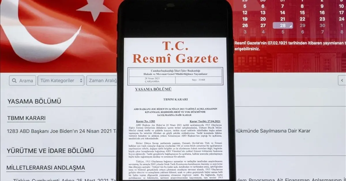 Resmi Gazete’de bugün (4 Ocak 2026 Resmi Gazete kararları)