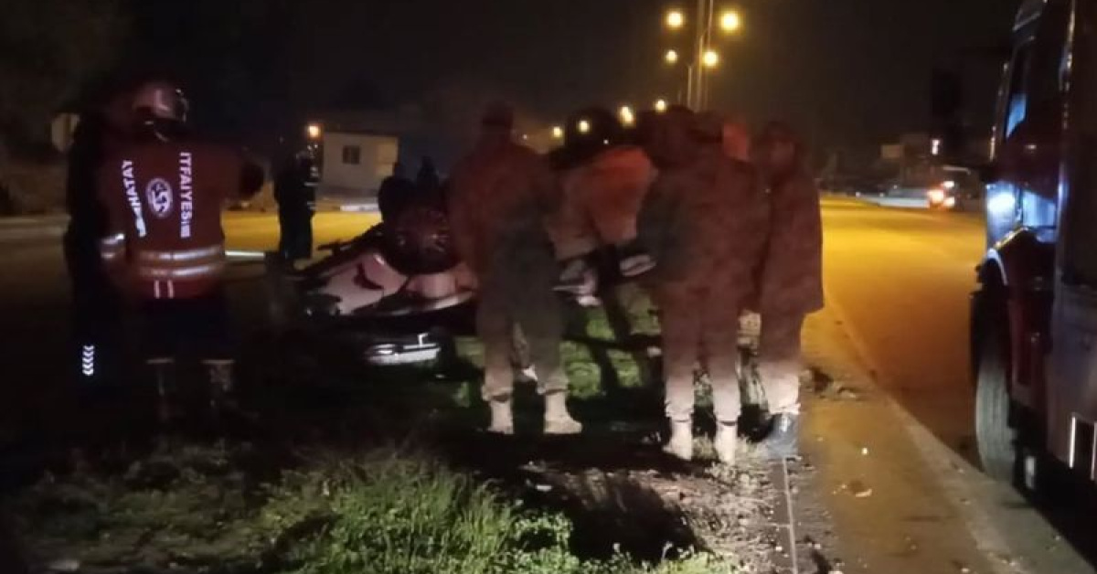 Takla atan otomobildeki bebek öldü