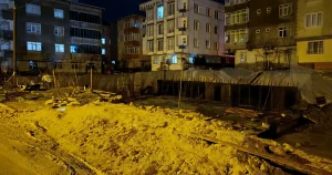 Tekirdağ’da inşaatta toprak kayması. Çevredeki 4 apartman tahliye edildi