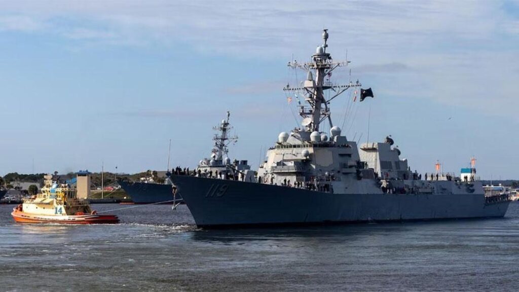 ABD’ye ait füze destroyer gemisi İsrail’den ayrıldı