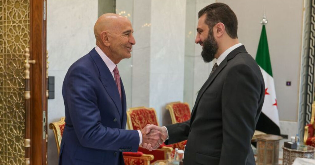 Ahmed Şara, Tom Barrack ile görüştü