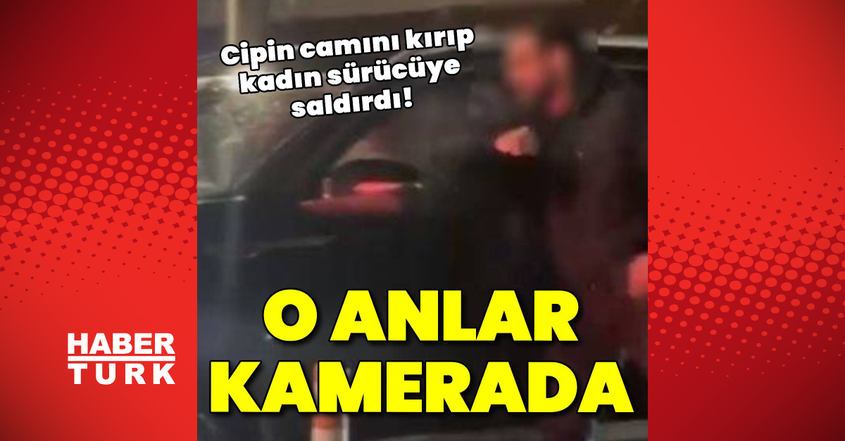Cipin camını kırıp kadın sürücüye saldırdı