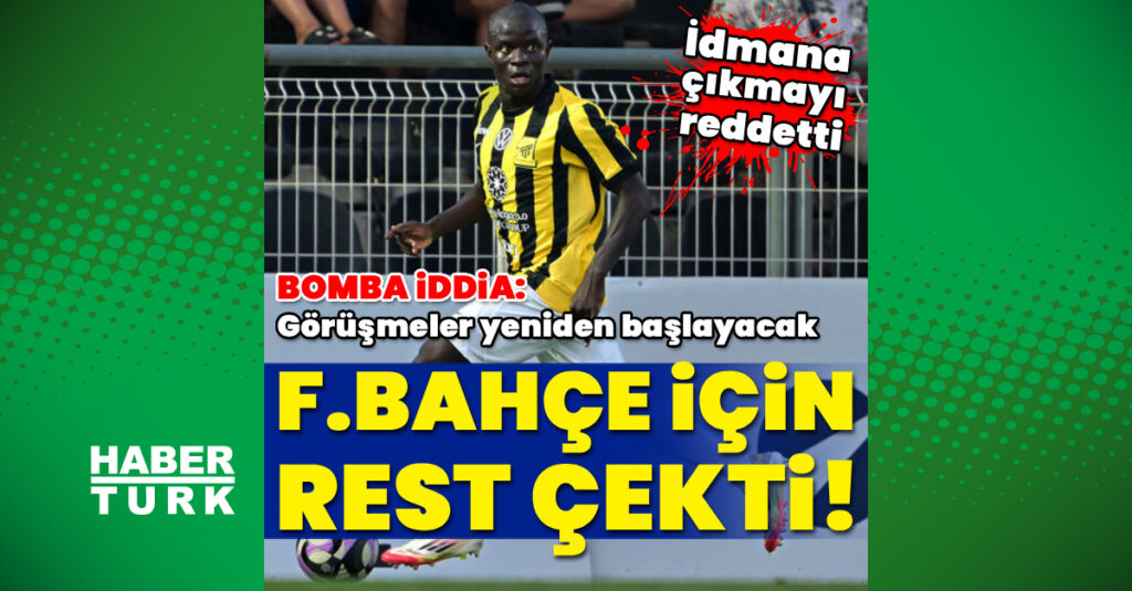 F.Bahçe için resti çekti!
