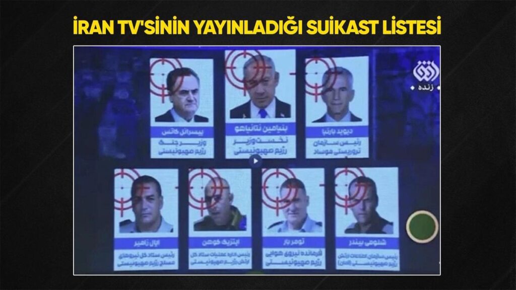 İran suikast listesi yayınladı: Netanyahu ve Üst Düzey yetkililer hedefte!
