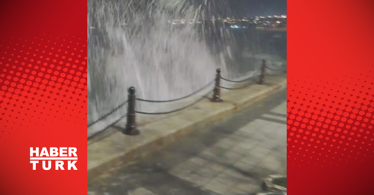İstanbul’da fırtına: Çatılar uçtu, dev dalgalar oluştu