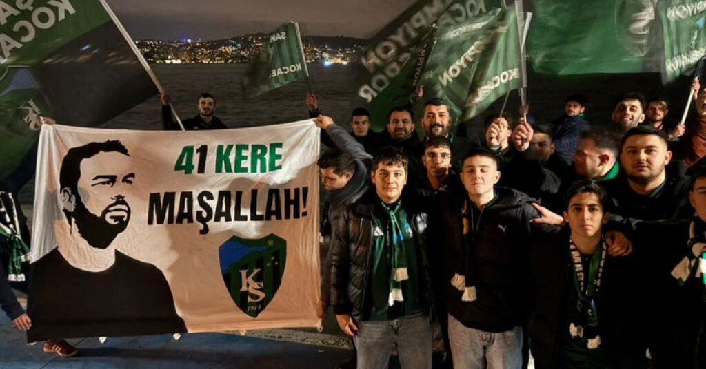 Kocaelispor taraftarından Selçuk İnan’a doğum günü sürprizi