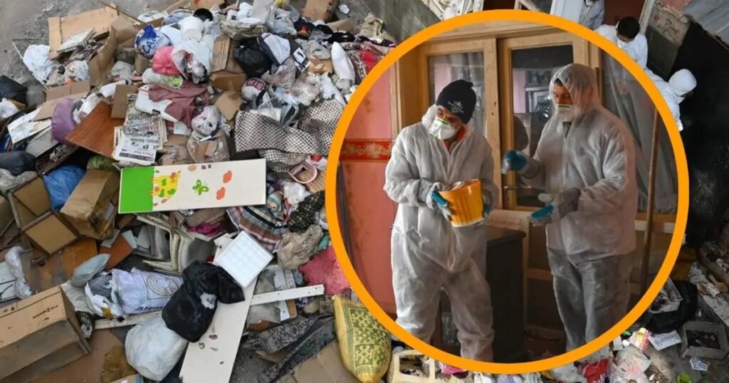 Çöp evden tam 12 kamyon atık çıkarıldı