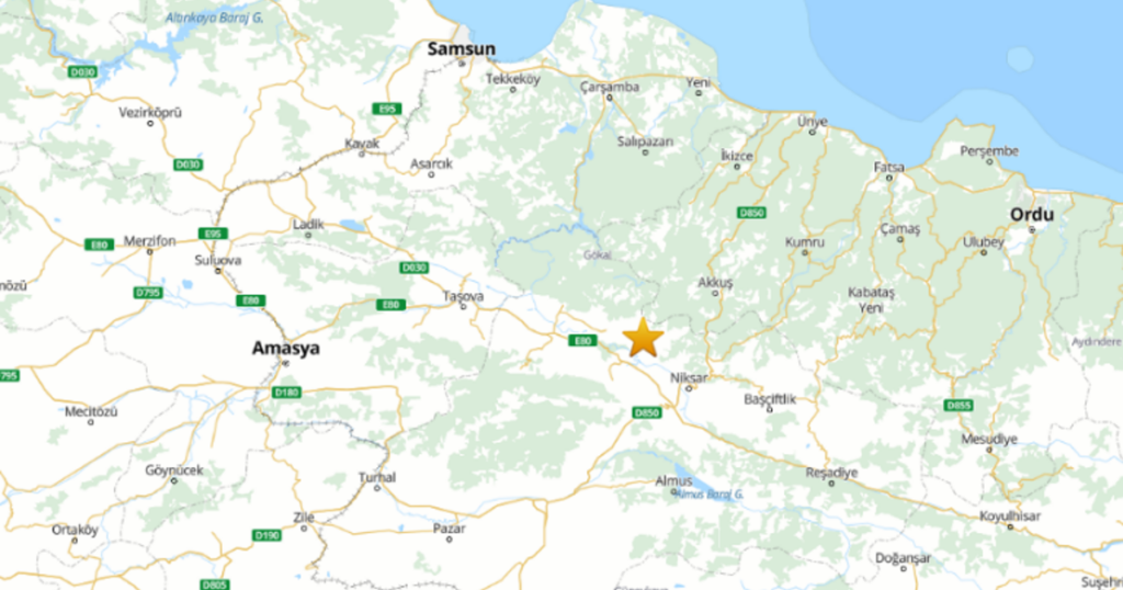 Tokat’ta 5.5 büyüklüğünde deprem
