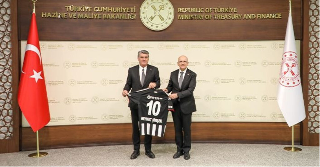 Beşiktaş Başkanı Adalı’dan Bakan Şimşek’e ziyaret