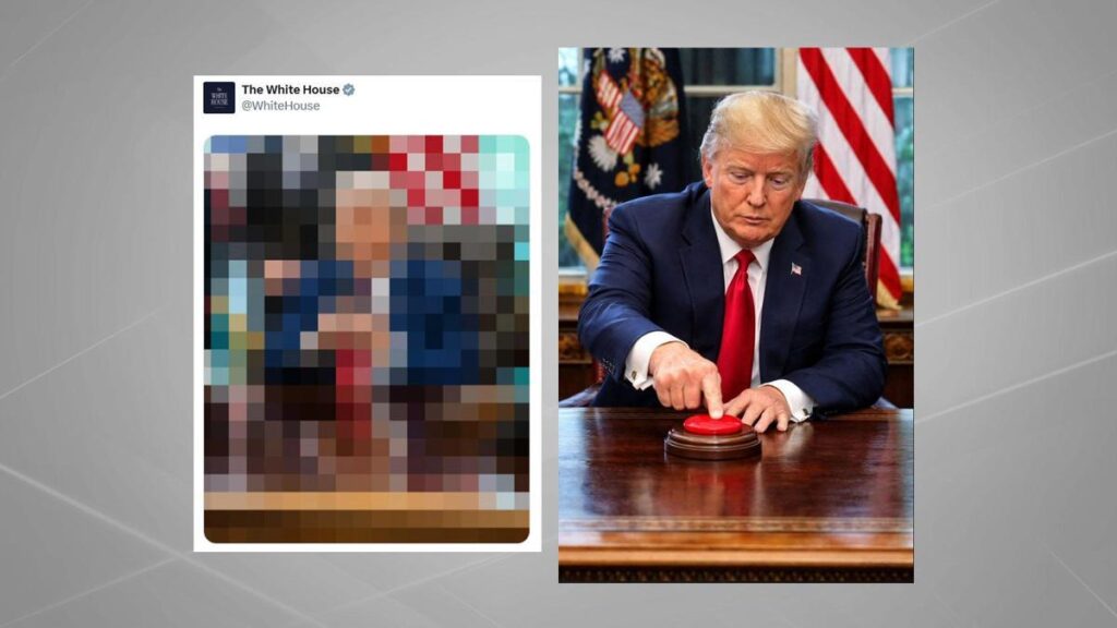 Beyaz Saray’dan sansürlü fotoğraf: “Kırmızı düğme” ne anlama geliyor?