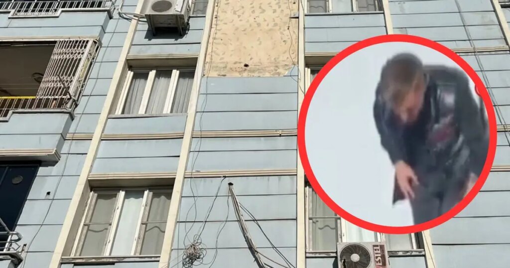Kafasına beton parçası düştü: Ölümden döndü
