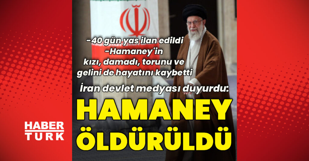 İran devlet medyası: Hamaney öldürüldü