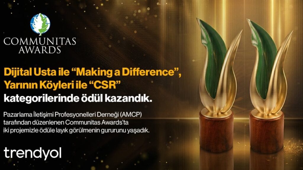 Trendyol’un sosyal etki projelerine uluslararası alanda iki ödül