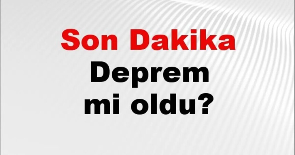Son dakika deprem mi oldu? Az önce deprem nerede oldu? İstanbul, Ankara, İzmir ve il il AFAD son depremler 05 Nisan 2026