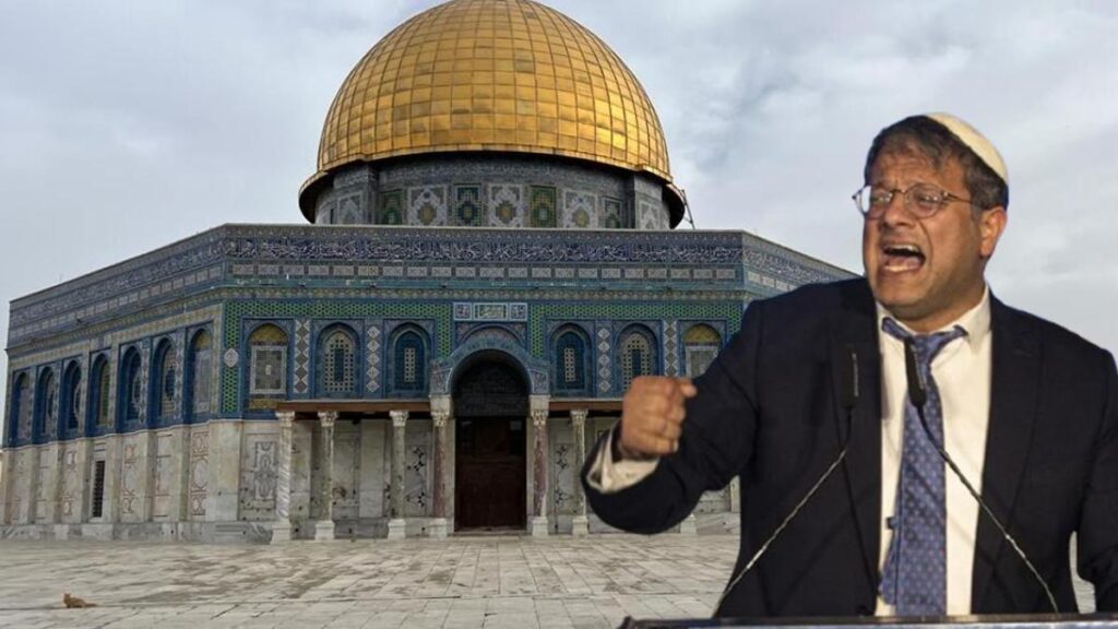 İsrailli bakandan provokatif hamle! Mescid-i Aksa’ya baskın düzenledi