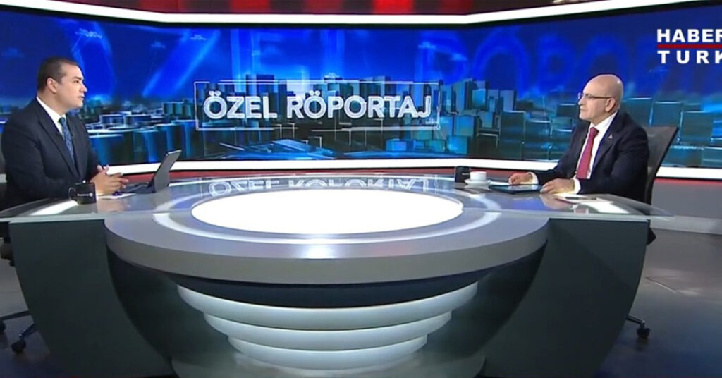 Bakan Şimşek Habertürk ve Bloomberg HT ortak yayınında
