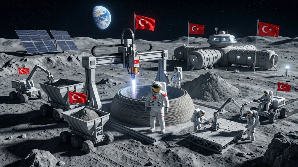 Uzayda inşaat başlıyor: Türk akademisyen ay tozundan yapı malzemesi üretmeyi başardı