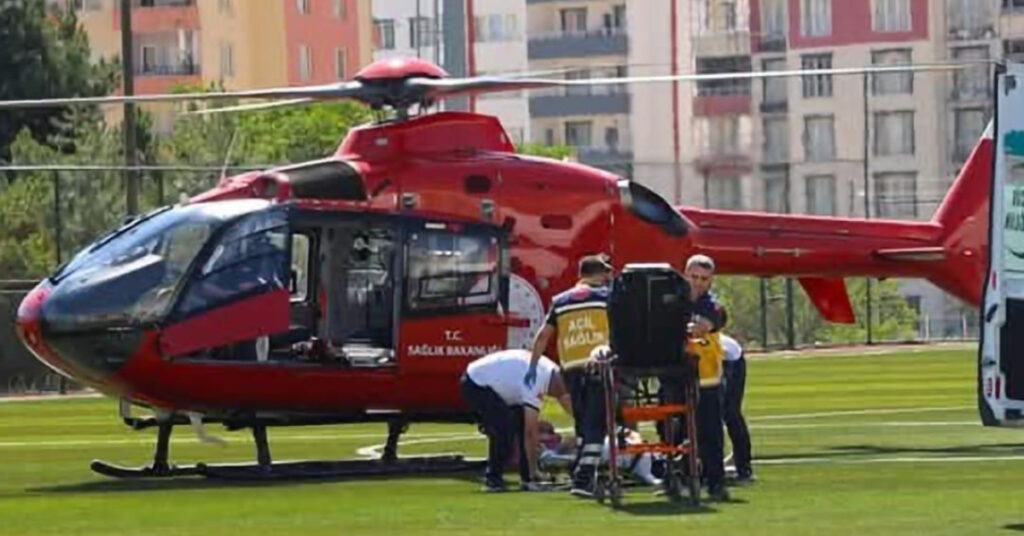 Hava ambulansı 7 aylık bebek için havalandı