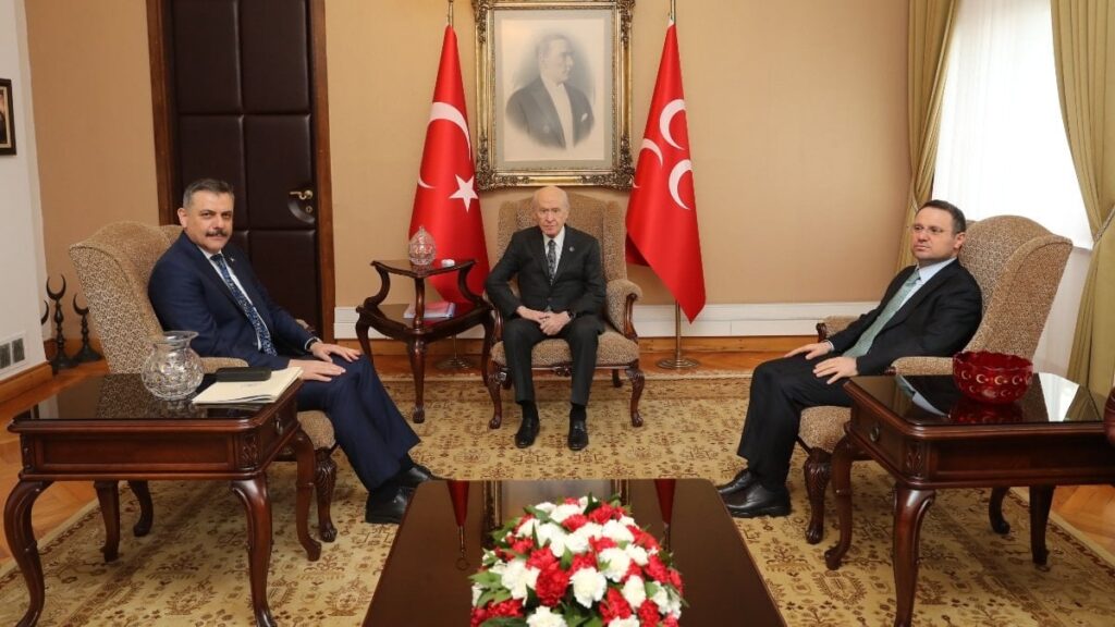Akın Gürlek ve Mustafa Çiftçi’den Bahçeli’ye ziyaret