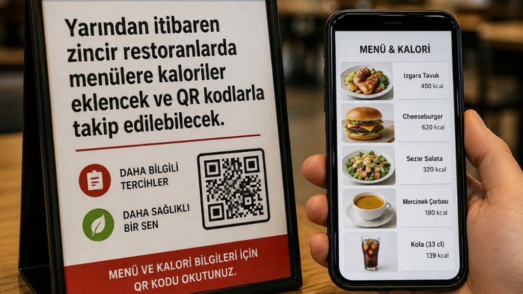 Yarından itibaren zincir restoranlarda menülere kalori ekleniyor