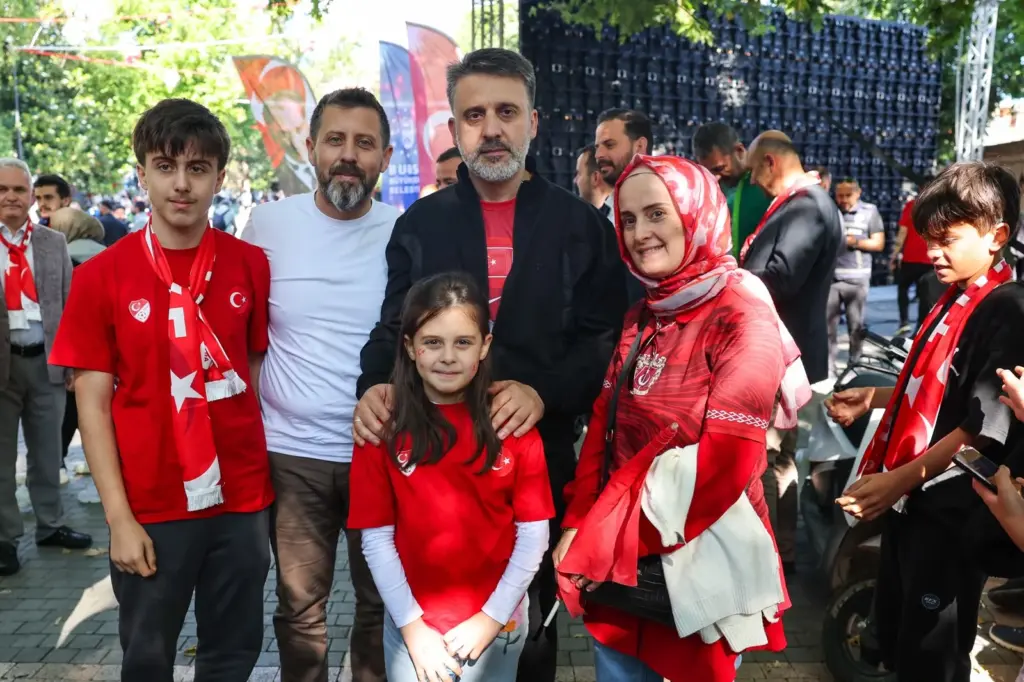 Milli maçta Bursa tek yürek oldu