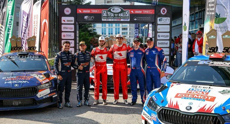 Osmangazi’de 50. Yeşil Bursa Rallisi Nefes Kesti